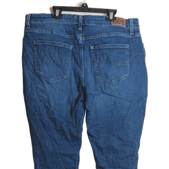 Lee Skinny Jeans Womens 18 Medium Wash High Rise 90s Y2K Stretch Denim - Picture 4 of 4